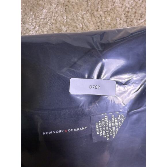 New York And Co Black Dress Size Medium Black Cap Sleeve Knee Length D762 - Picture 10 of 10